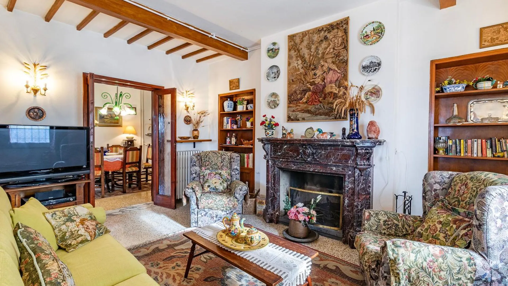 Villa Paola Pool And Gym In Chianti - Happy Rentals Montespertoli Italy