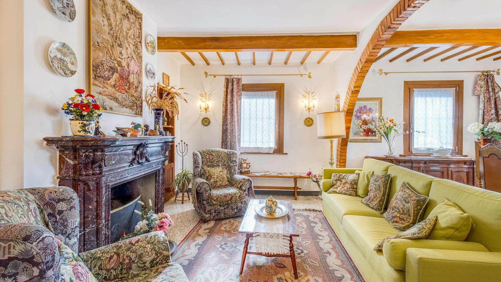 Villa Paola Pool And Gym In Chianti - Happy Rentals Montespertoli Italy